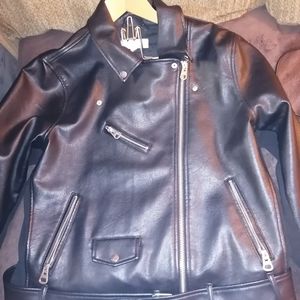 Faux leather jacket